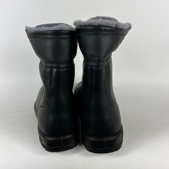 Blundstone 1465 Men's 11 Triple Black Leather Lace Up Ankle Winter Thermal Boots - Picture 7 of 12